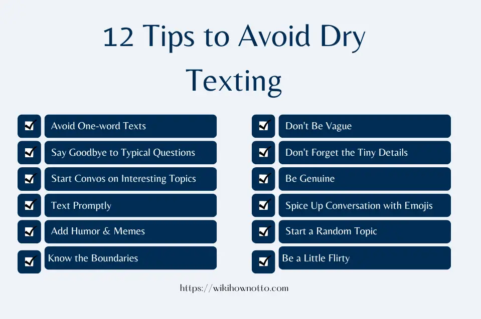 Tips to Avoid Dry Texting