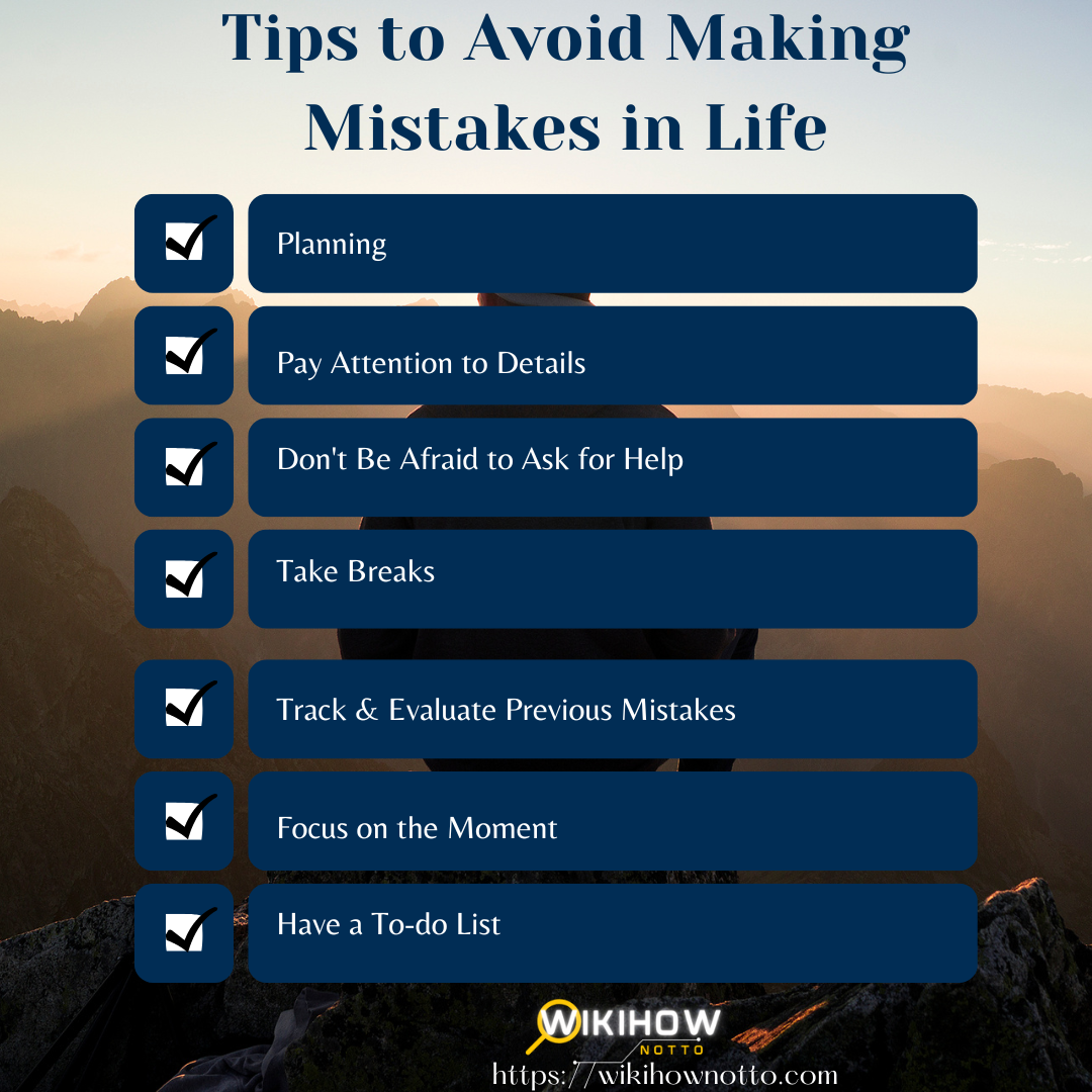 Tips to Avoid Making Mistakes in Life