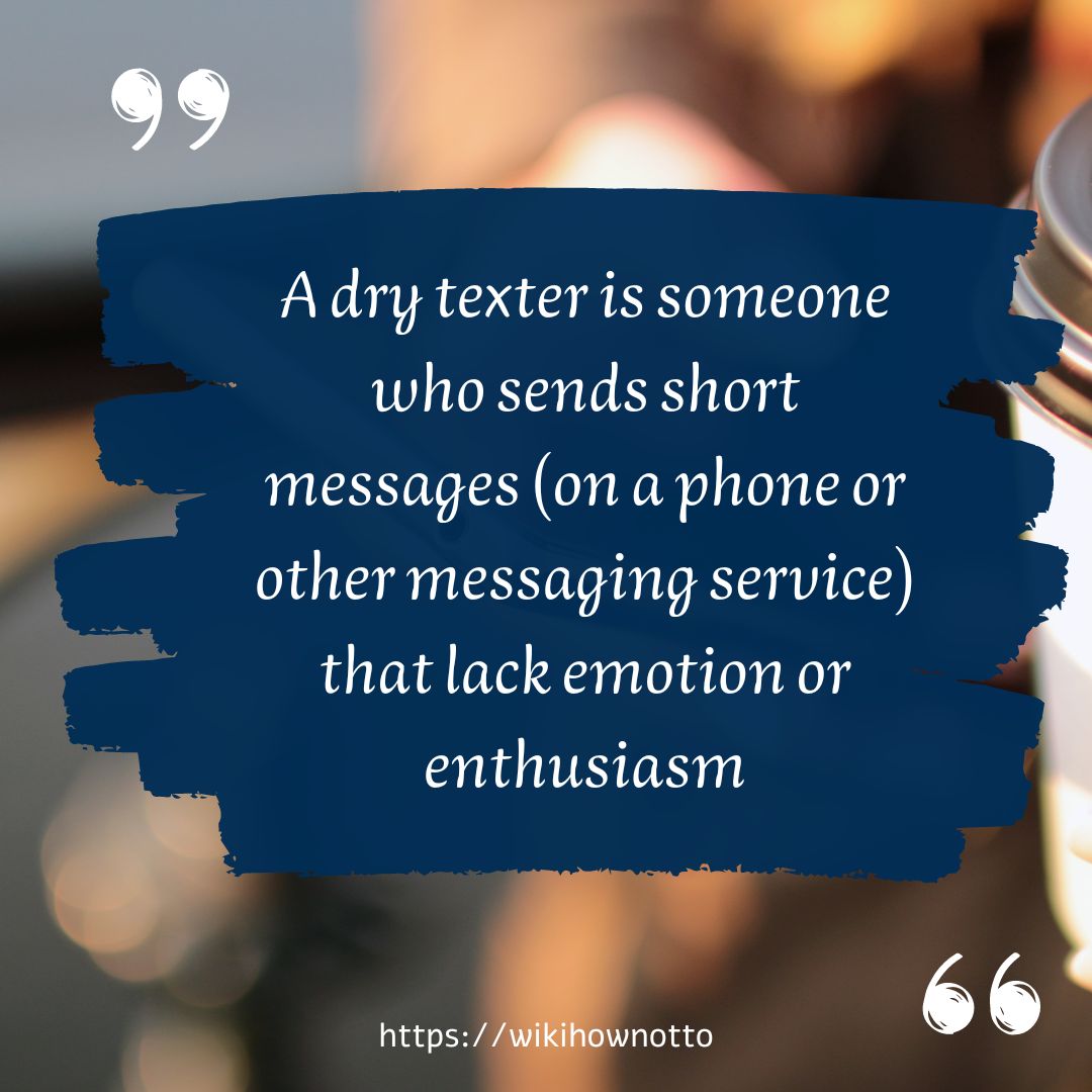 dry texter definition
