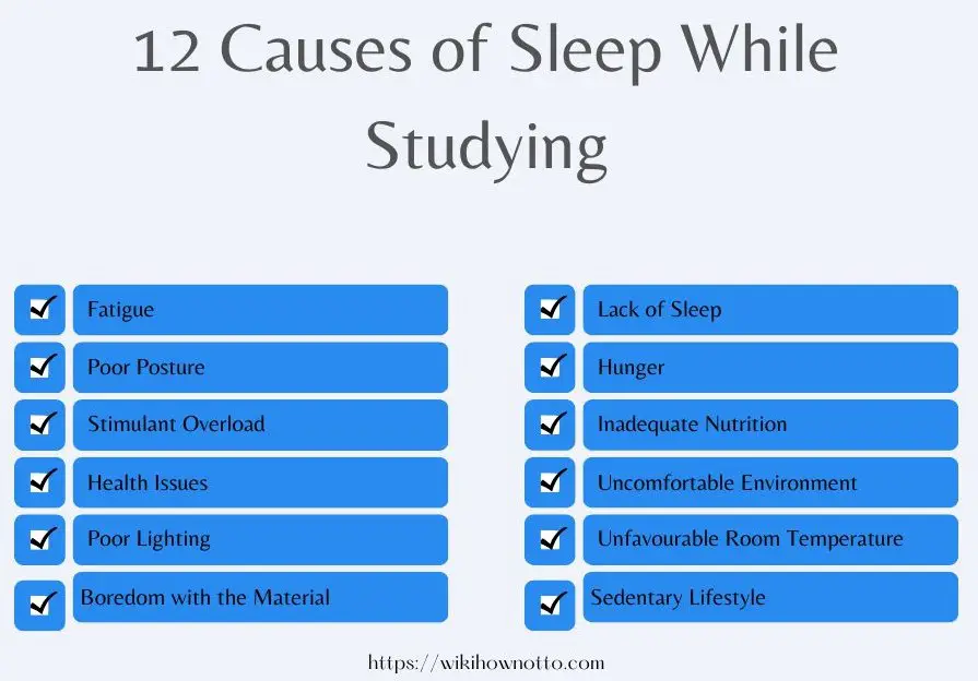 Causes of Sleep While Studying