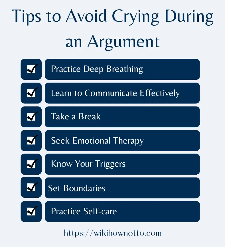 Tips to Avoid Crying When Arguing