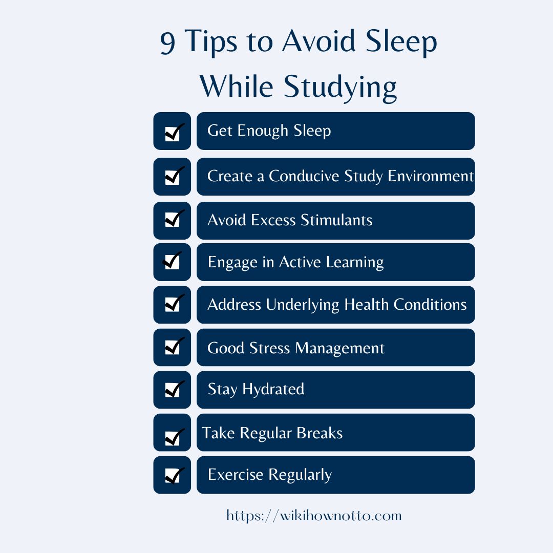 Tips to Avoid Sleep While Studying